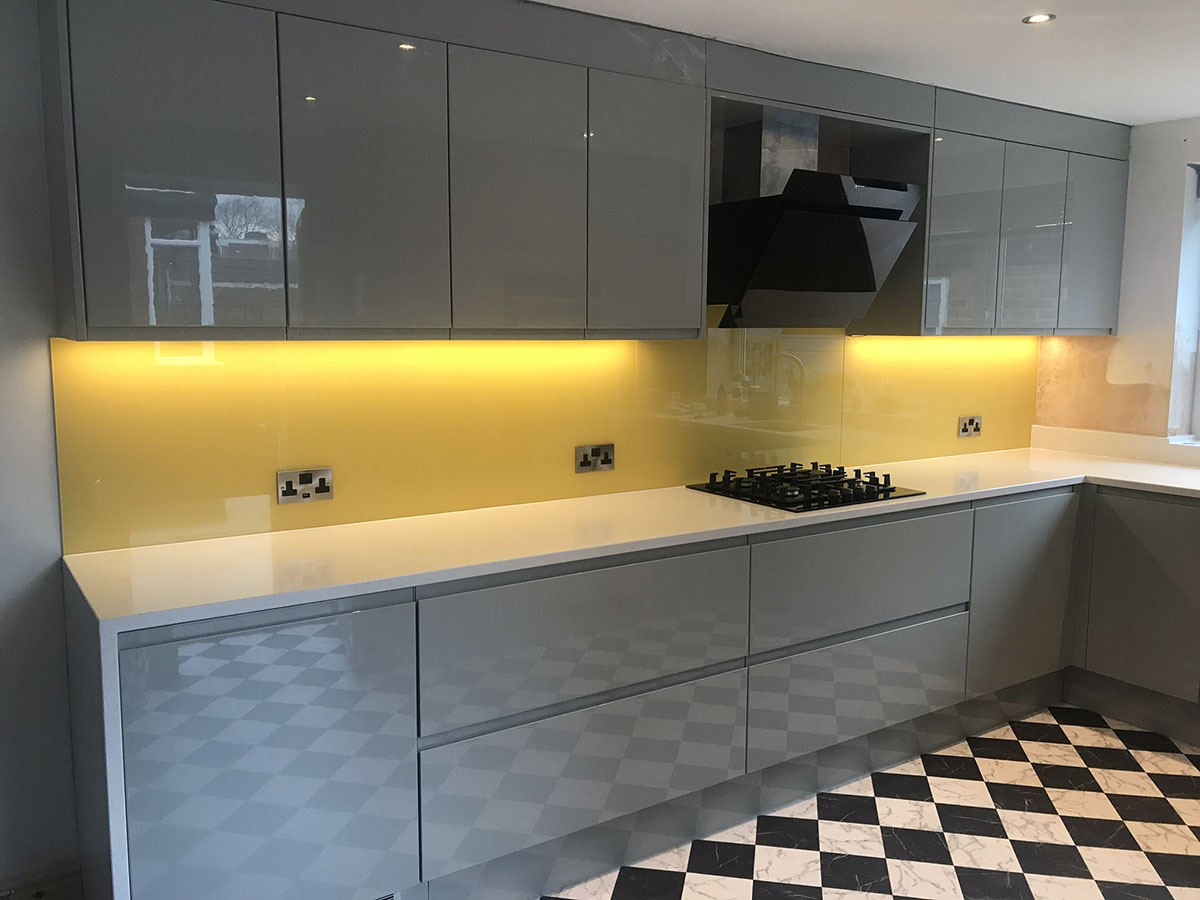 Glass splashback – Leeds