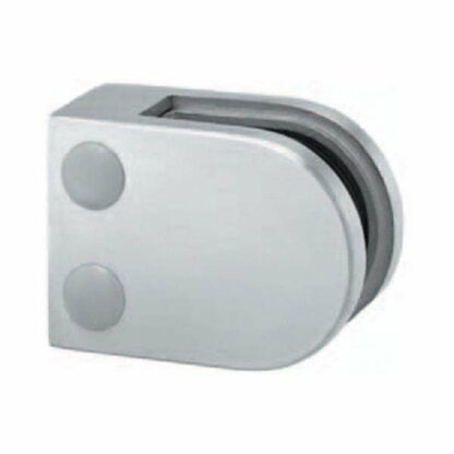 Round flat back glass clamp