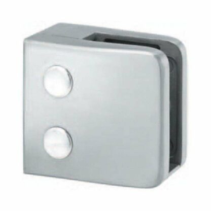 Square flat back glass clamp