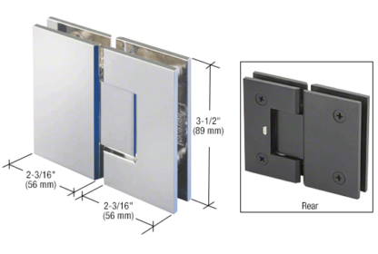 Geneva glass to glass hinge