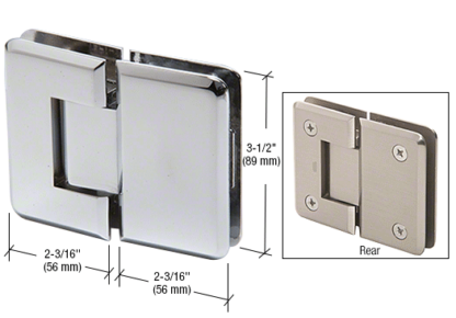 Pinnacle glass to glass hinge