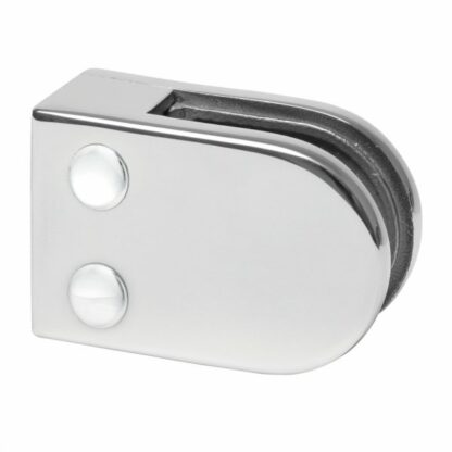 Flat back round glass clamp