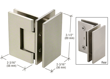 Geneva 90 degree glass to glass hinge